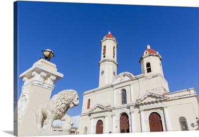 The Catedral de la Purisima Concepcion in Plaza Jose Marti, Cienfuegos, Cuba