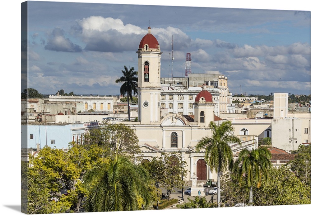 The Catedral de la Purisima Concepcion in Plaza Jose Marti, Cienfuegos, Cuba, West Indies, Caribbean