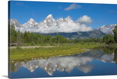 The Cathedral Group of Mount Teewinot, Mount Owen and Grand Teton, Wyoming