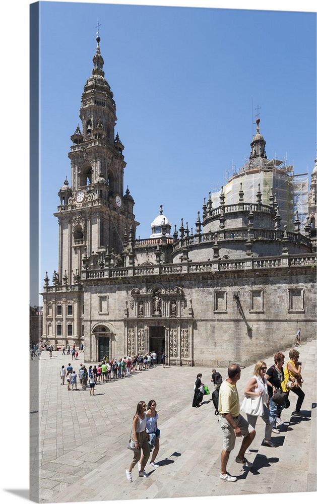 The Cathedral of Santiago de Compostela, Santiago de Compostela, A Coruna, Galicia, Spain