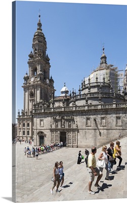 The Cathedral of Santiago de Compostela, A Coruna, Galicia, Spain