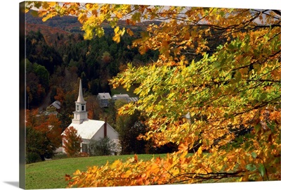 The church at Waits River, during autumn, Vermont