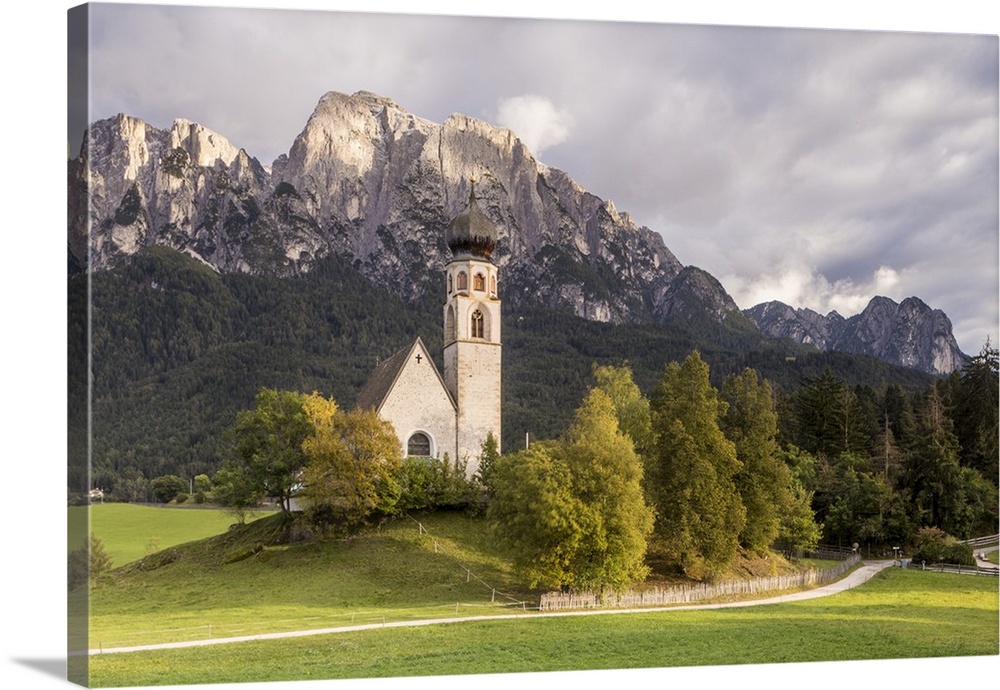 The church of San Costantino in the Dolomits, Italy.