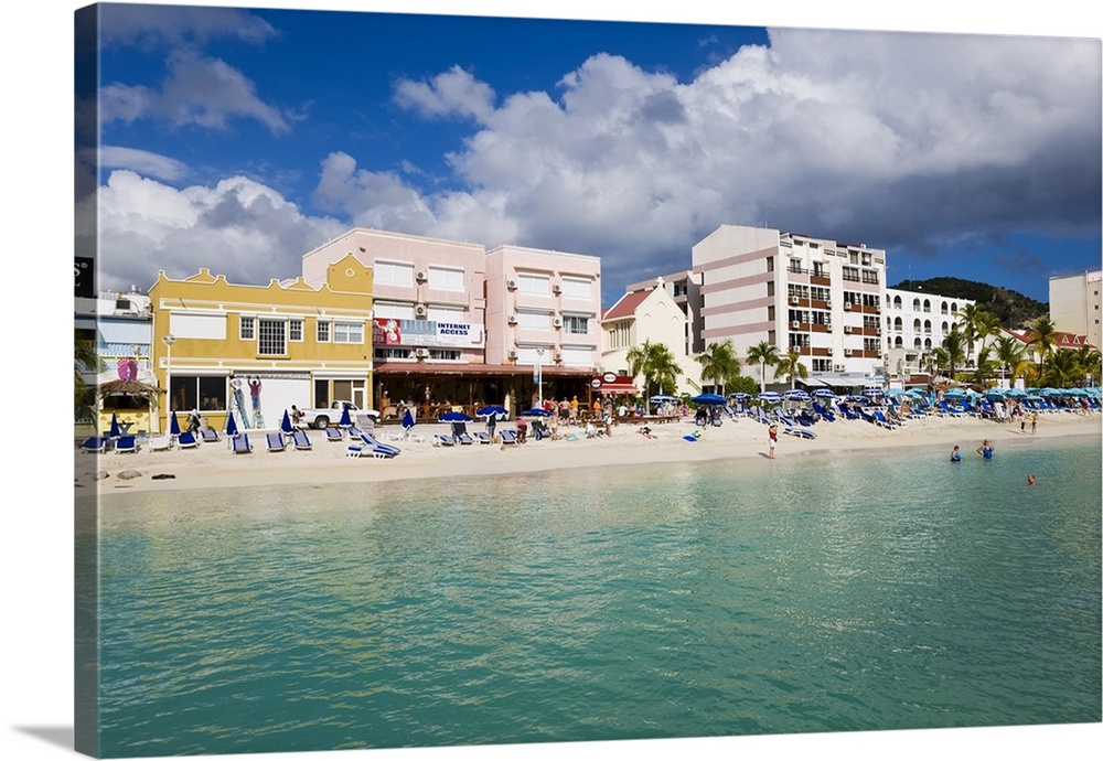 The Dutch capital of Philipsburg, St. Maarten, Netherlands Antilles, Leeward Islands
