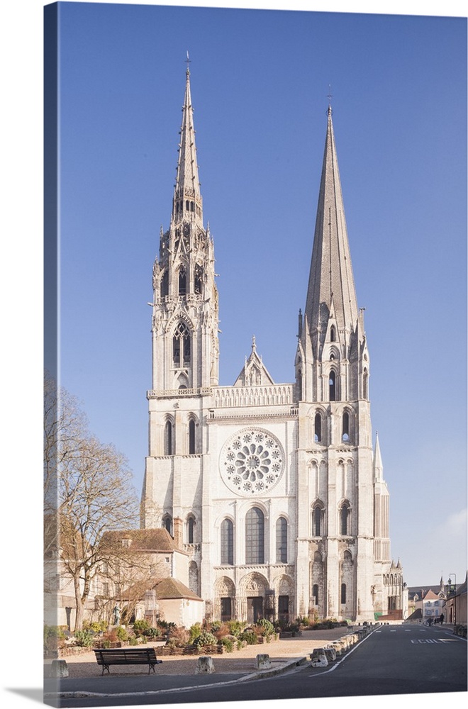 The gothic Chartres cathedral, UNESCO World Heritage Site, Chartres, Eure et Loir, Centre, France, Europe