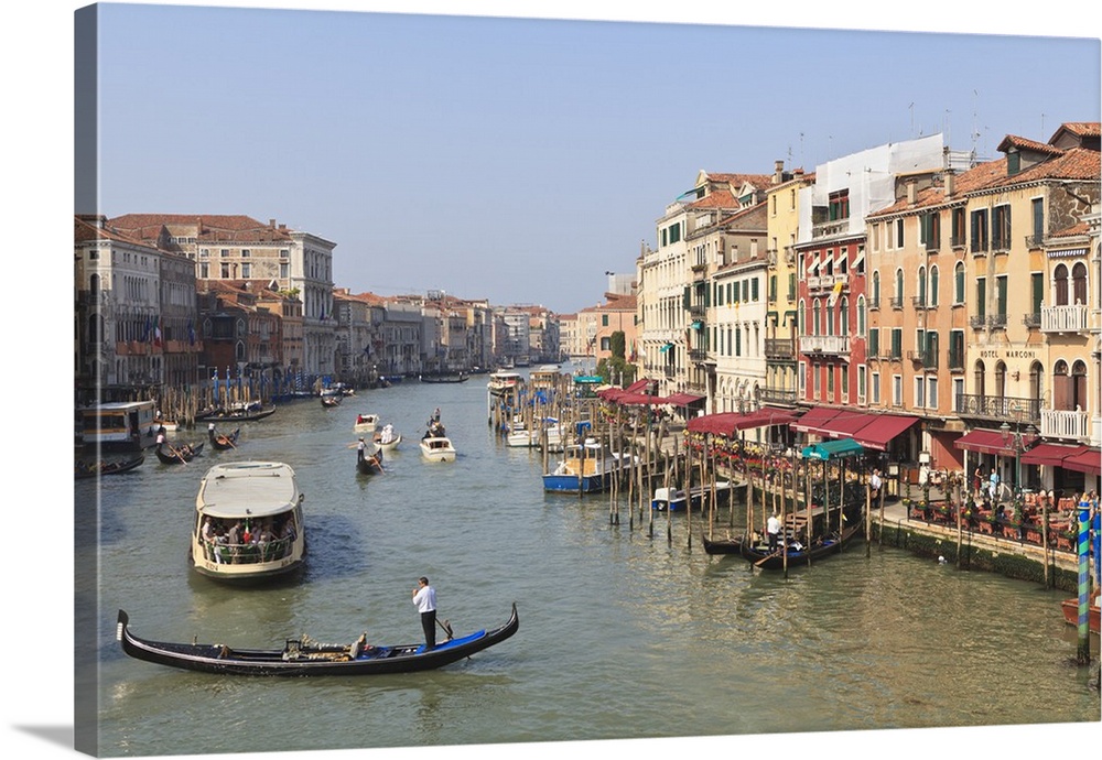 The Grand Canal, Venice, UNESCO World Heritage Site, Veneto, Italy, Europe