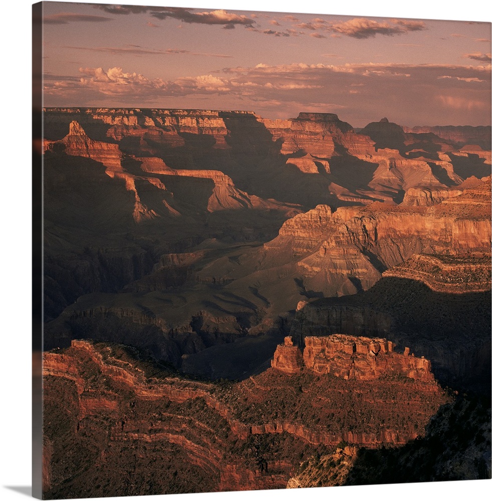 The Grand Canyon at sunset from the South Rim, Arizona