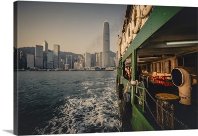 The Hong Kong Skyline Taken From The Star Ferry, Hong Kong, China
