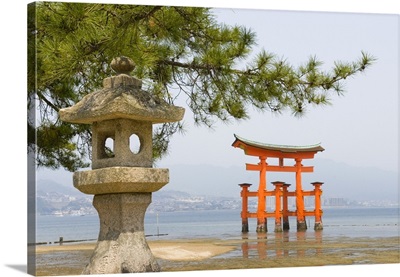 The Iconic Torii At The Itsukushima Shrine, Miyajima Island, Hiroshima Prefecture, Japan