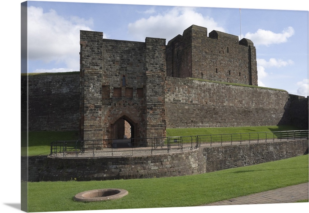 The inner fortress, Carlisle Castle, Cumbria, England, United Kingdom, Europe