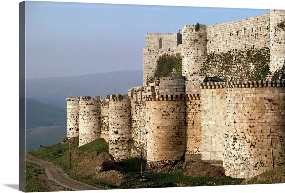 The Krak des Chevaliers, Crusader castle, Syria, Middle East