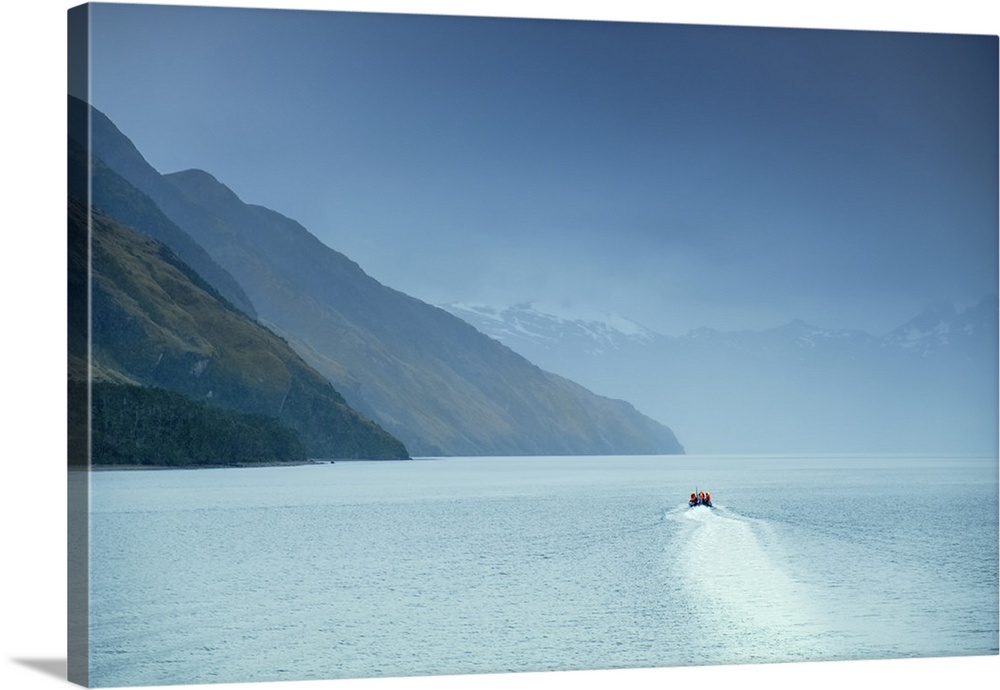 The Magellan Straits and Darwin Mountain range, Alberto de Agostini National Park, Tierra del Fuego, Chilean Patagonia, Chile