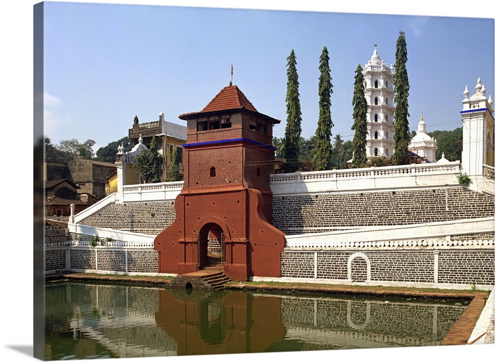 The Mangesh Temple, Priol, Goa, India, Asia