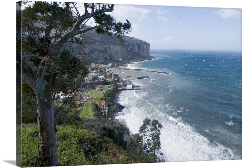The Mediterranean seaside town of Seiano, Italy