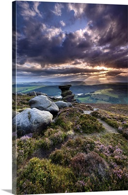 The Salt Cellar Rock Formation, Summer, Peak District National Park, Derbyshire, England
