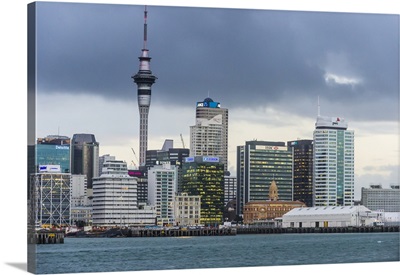 The skyline of Auckland, North Island, New Zealand