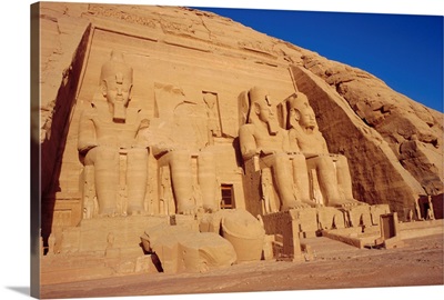 The Temple of Re-Herakhte for Ramses II, Abu Simbel, Egypt