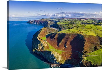 The Valley Of The Rocks And Lynton, Exmoor National Park, North Devon, England