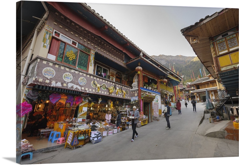 Tibetan Village, Jiuzhaigou, Sichuan province, China