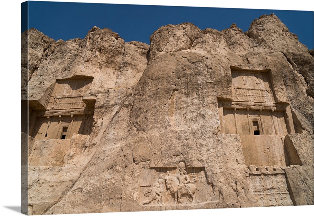 Tombs of Ataxerxes I and Darius the Great, Naqsh-e Rostam Necropolis, near Persepolis, Iran, Middle East