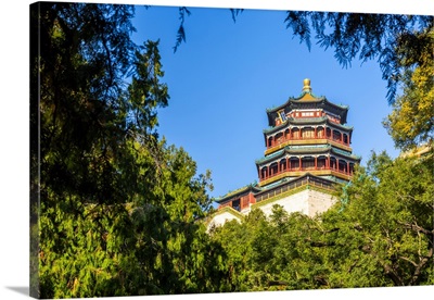 Tower Of Buddhist Incense On Longevity Hill, Summer Palace, Beijing, Asia
