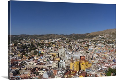 Town view from funicular, Guanajuato, Mexico