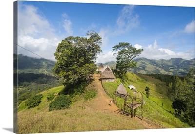 Traditional village in the mountains, Maubisse, East Timor, Southeast Asia