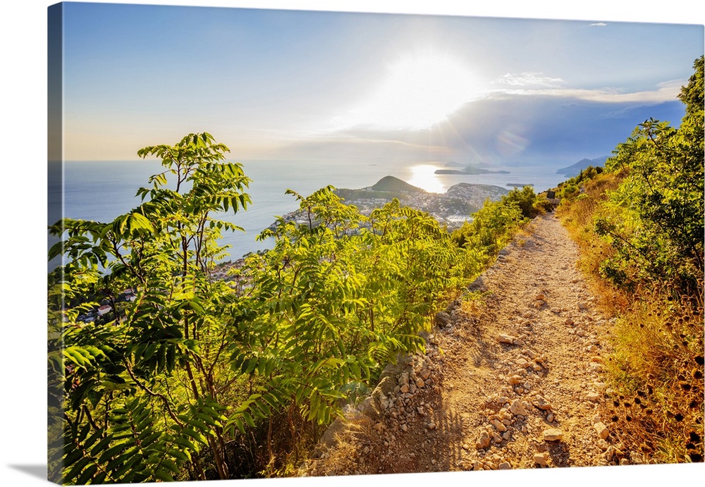 Trail above Dubrovnik, Croatia, Europe