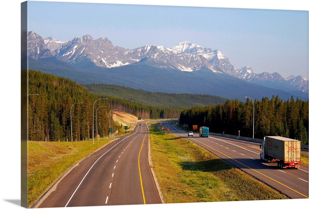 Transcanada Highway near Lake Louise, Banff National Park, Rocky Mountains, Alberta, Canada