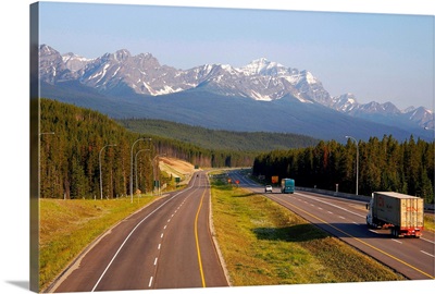 Transcanada Highway near Lake Louise, Banff National Park, Alberta, Canada