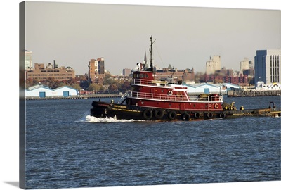 Tug on Hudson River, Manhattan, New York City, New York