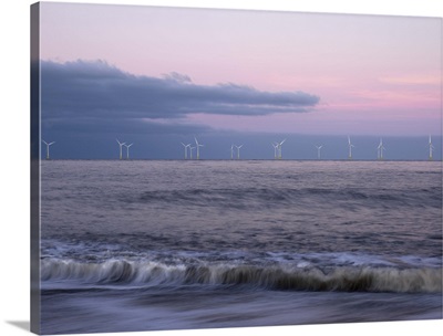 Twilight hues in the sky, Great Yarmouth, Norfolk, England