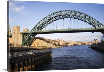 Tyne Bridge from The Swing Bridge, Newcastle upon Tyne, Tyne and Wear, England