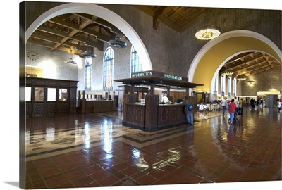 Union Station, railroad terminus, downtown, Los Angeles, California