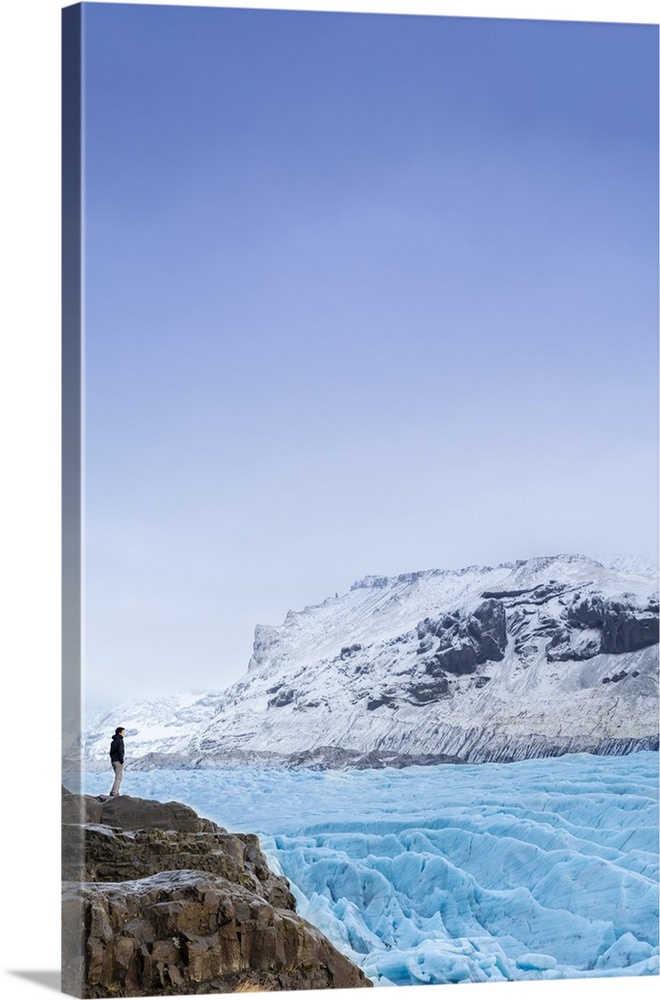 Vatnajokull glacier near Skalafell, Iceland, Polar Regions