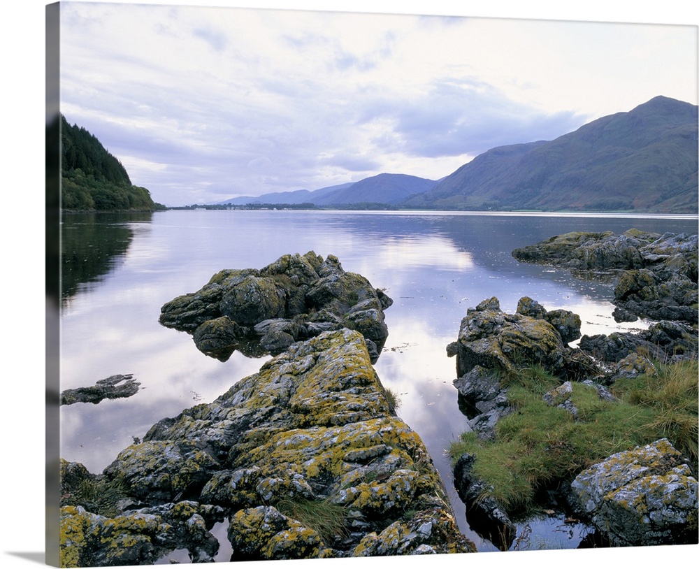 View along Loch Linnhe towards Corran, near Fort William, Highland region, Scotland