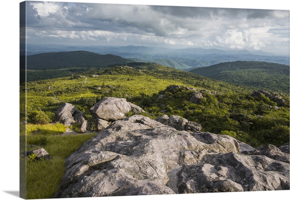 View of Appalachian Mountains from Grayson Highlands, Virginia, United States of America, North America