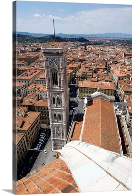 View of Campanile from Duomo, Florence, Tuscany, Italy