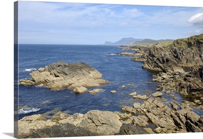 View of coastline from the Atlantic Drive, Achill Island, Connacht, Republic of Ireland