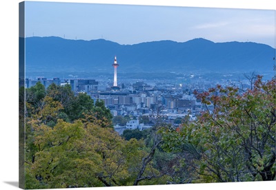 View Of Kyoto And Nidec Kyoto Tower From Kiyomizu-Dera Temple, Japan
