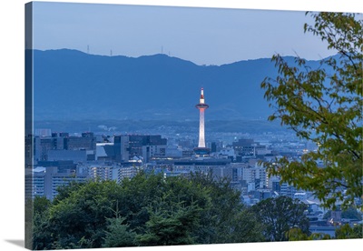 View Of Kyoto And Nidec Kyoto Tower From Kiyomizu-Dera Temple, Japan