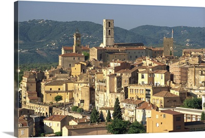 View of Old Town, Grasse, French perfume capital, Provence, France