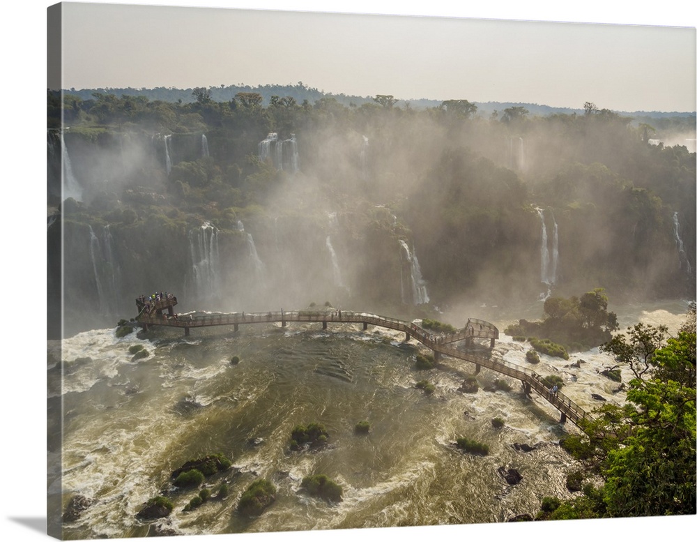 View of the Devil's Throat, part of Iguazu Falls, UNESCO World Heritage Site, Foz do Iguacu, State of Parana, Brazil, Sout...