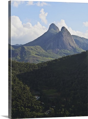View of the mountains surrounding Petropolis, State of Rio de Janeiro, Brazil