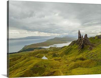 View of the Old Man of Storr, Isle of Skye, Inner Hebrides, Scotland