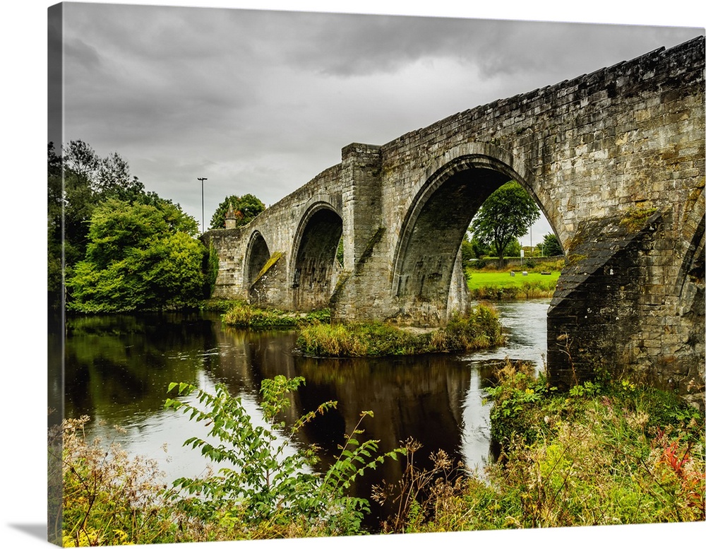 View of the Old Stirling Bridge, Stirling, Scotland, United Kingdom, Europe