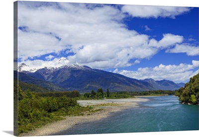 View of the Puelo River in Northern Patagonia, Chile