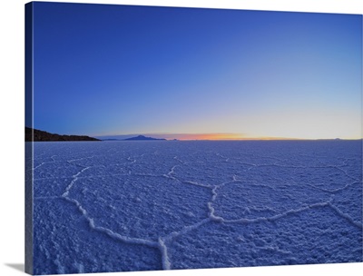 View of the Salar de Uyuni, the largest salt flat in the world, Bolivia