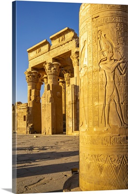 View Of The Temple Of Horus During Golden Hour, Edfu, Egypt, North Africa, Africa