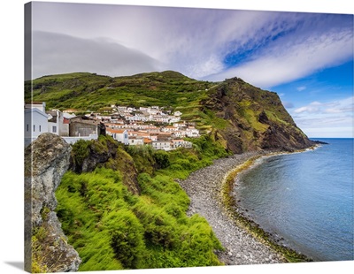 View of the Vila do Corvo, Corvo, Azores, Portugal, Atlantic